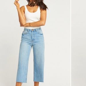 Show me your mumu Indio Cropped Wide Leg jean NEW